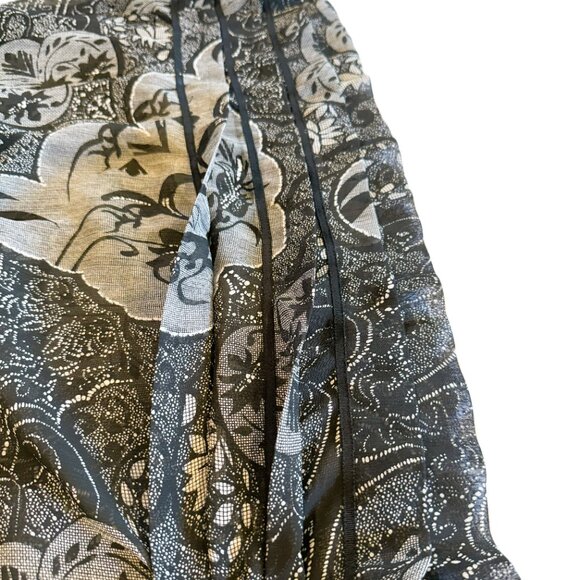 ICE Petite Size 8P Black Print with Rosette Detail - Picture 12 of 12